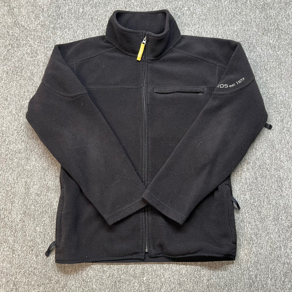 Burton Snowboards Mens Fleece Jacket Black Full‎ Zip Size Medium Casual Outdoor